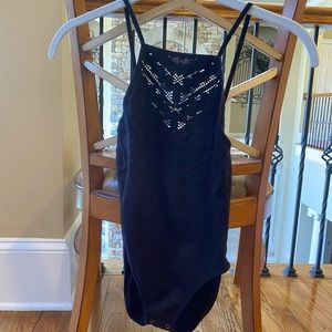 Free People Black Bodysuit